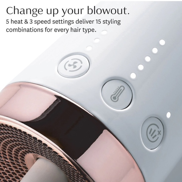 T3 AireBrush Duo Interchangeable Hot Air Blow Dry Brush - Picture 3 of 4